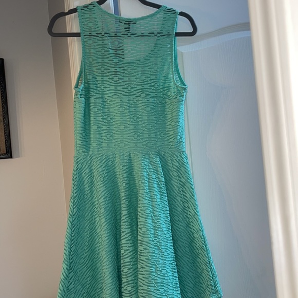 Light Green Fit and Flare Dress - Picture 5 of 6